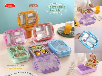 Tokyo Table Lunch Box- 3 Partition
