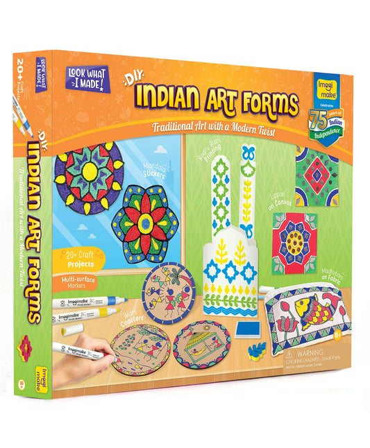 Imagimake Learn Indian Art Forms: DIY Arts and Craft Kit for Kids