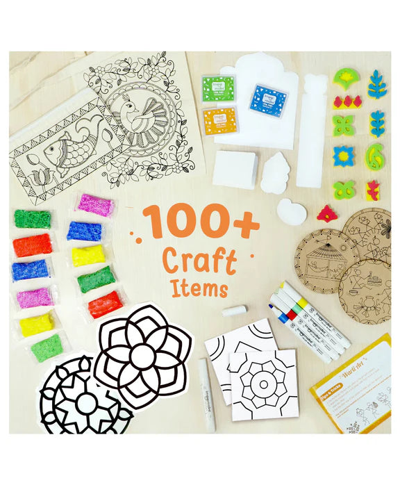 Imagimake Learn Indian Art Forms: DIY Arts and Craft Kit for Kids