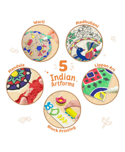 Imagimake Learn Indian Art Forms: DIY Arts and Craft Kit for Kids