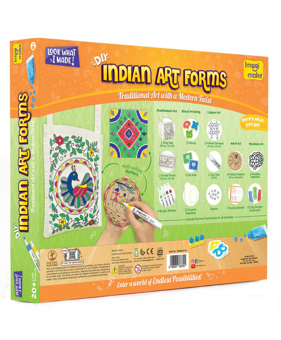 Imagimake Learn Indian Art Forms: DIY Arts and Craft Kit for Kids