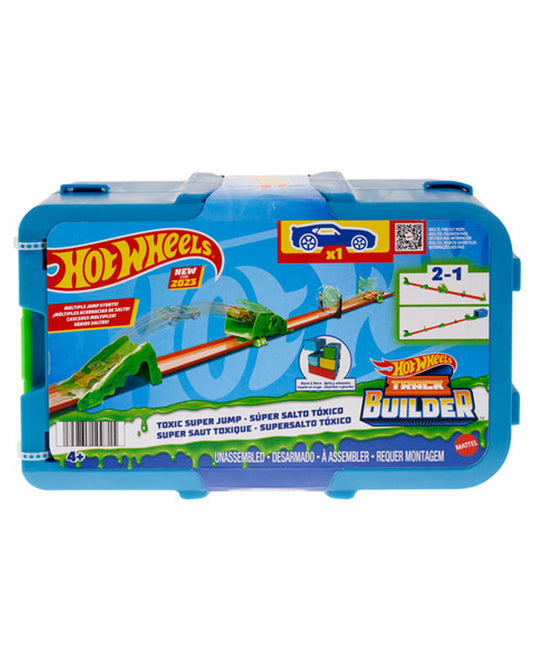 Hot Wheels Track Builder Toxic Super Jump Track- Track Set