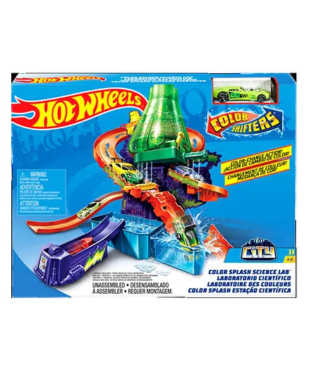 Hot Wheels Color Shifters Color Splash Science Lab Playset- Track Set