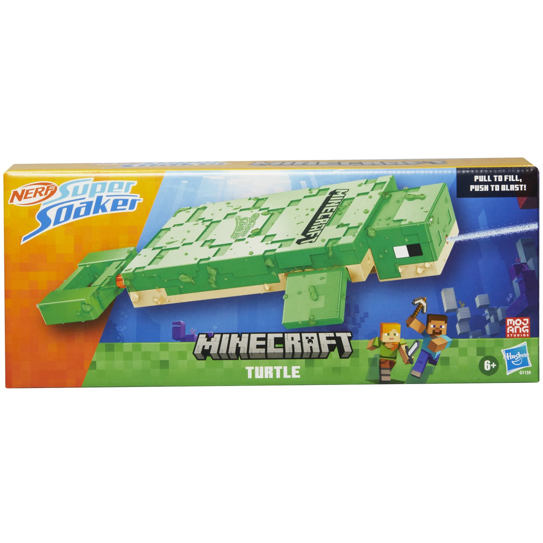 Nerf Super Soaker Minecraft Turtle Water Blaster