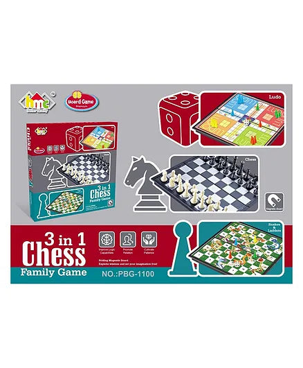 Magnetic Game 3 In 1 Chess Family Game Combo