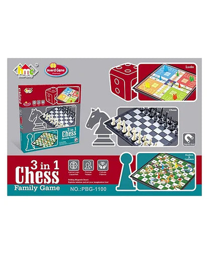 Magnetic Game 3 In 1 Chess Family Game Combo