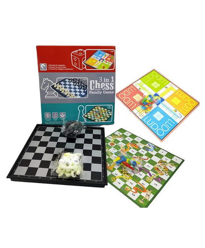 Magnetic Game 3 In 1 Chess Family Game Combo