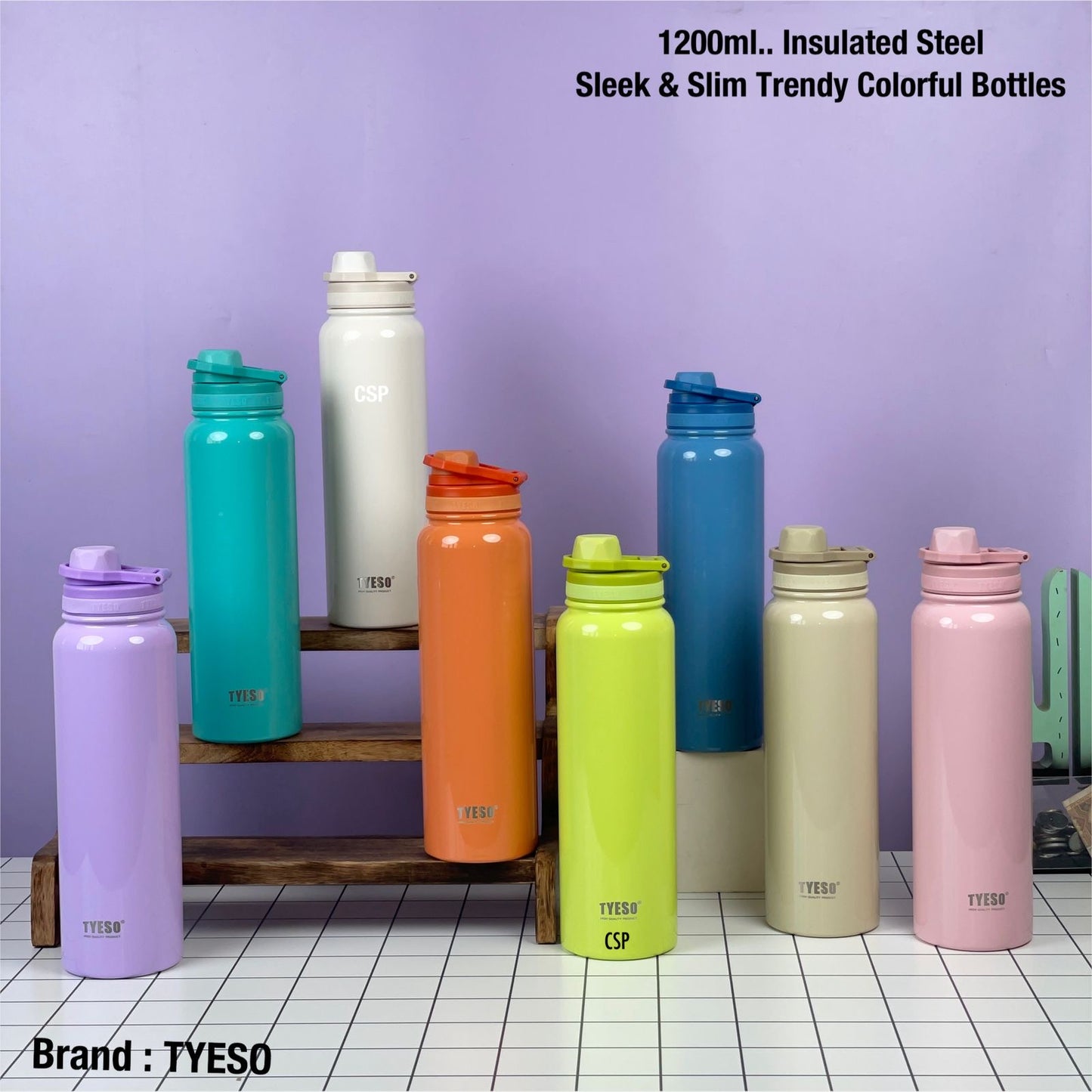 Sleek and Slim Trendy Colorful Bottles