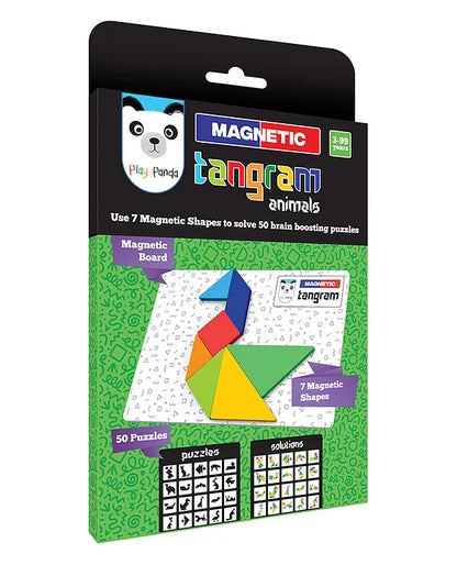 Play Panda Magnetic Tangram Puzzle Human Figures - Green