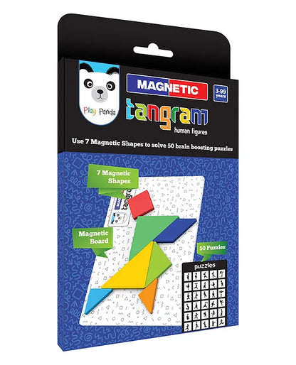 Play Panda Magnetic Tangram Puzzle Human Figures - Blue