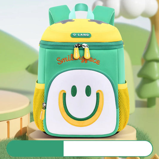 Adorable Smiling Face Design Kids School Backpack