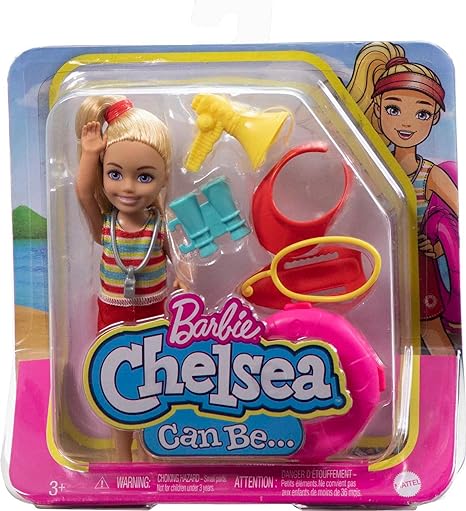 Barbie Toys, Chelsea Doll And Accessories Lifeguard Set, Chelsea Can Be… Can Be Small Doll | Multicolor