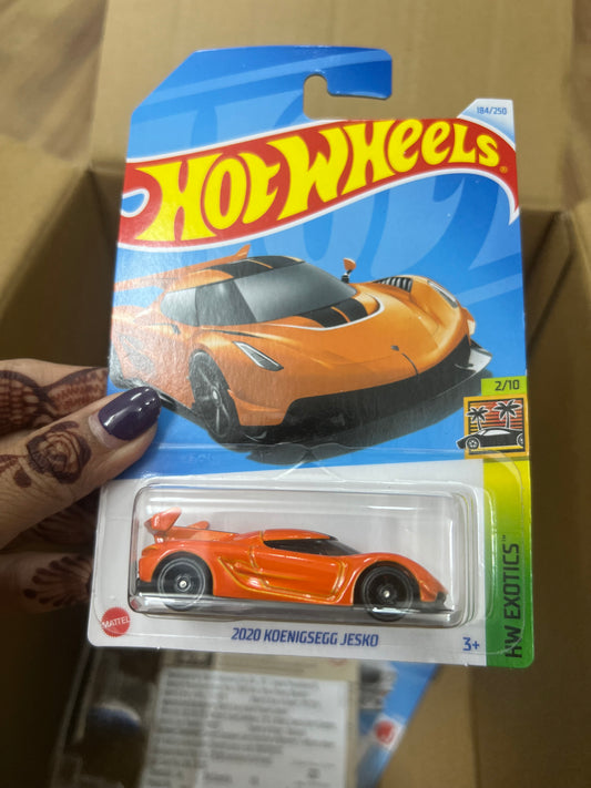 Single Hot Wheels Car- 2020 KOEINGESGG JESKO- ORANGE