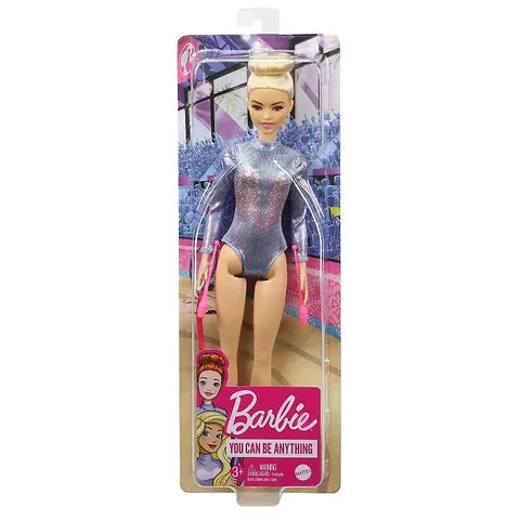 Barbie Rhythmic Gymnast Blonde Doll , Leotard & Accessories - Multicolor