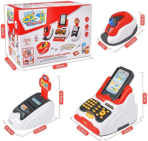 Kids' Pretend Play Cash Register Toy: Grocery Store Fun and Learning Set