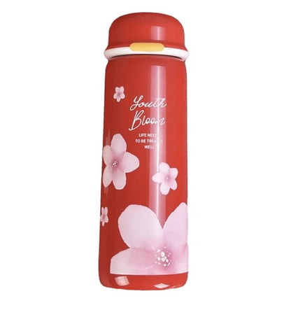 Floral Print Stainless Steel Bottle- 450ml