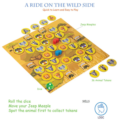 Let’s Go Safari | Family Strategy Board Game for Kids