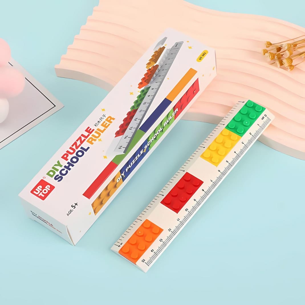 Creative DIY Lego Ruler Set - 6”