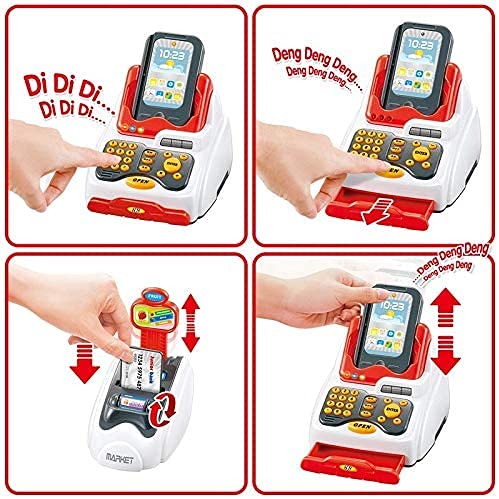 Kids' Pretend Play Cash Register Toy: Grocery Store Fun and Learning Set