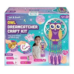 Bloomingo Art & Craft Kit-Owl Dreamcatcher