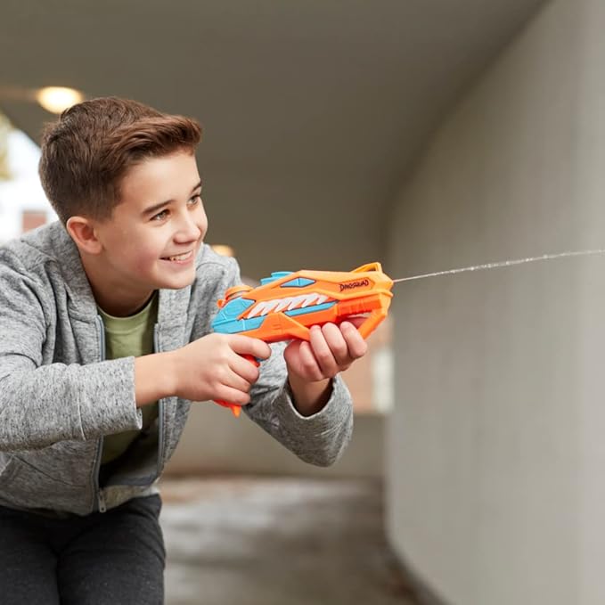 Super Soaker Nerf Dino squad Raptor-Surge Water Blaster for Holi