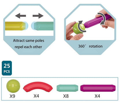 Magnetic Sticks 25 pieces