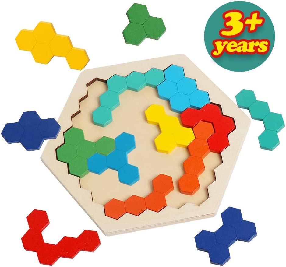 Wooden Hexagon Puzzle