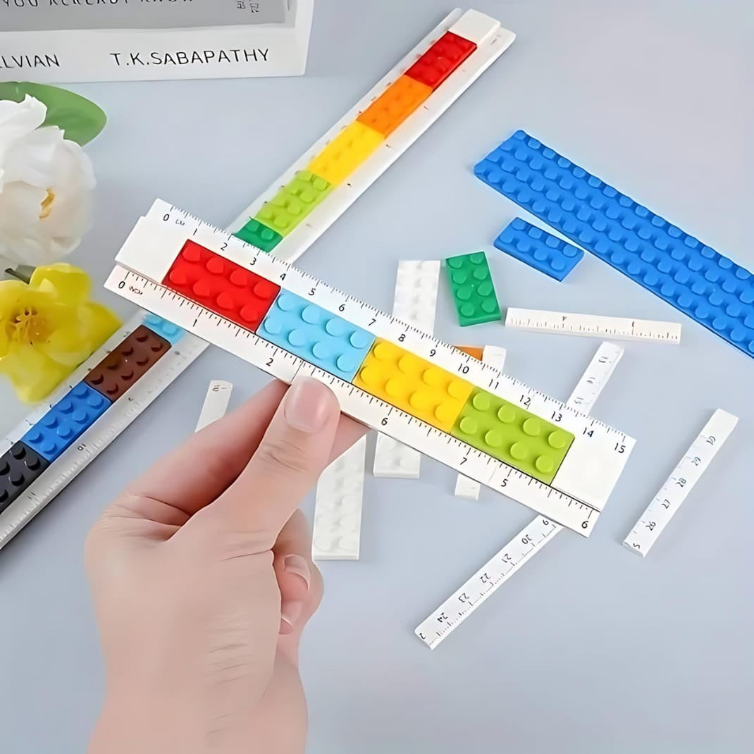 Creative DIY Lego Ruler Set - 6”