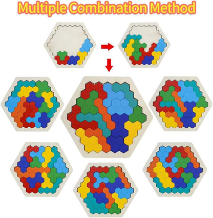 Wooden Hexagon Puzzle