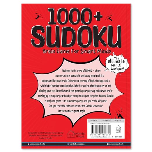 1000 + Sudoku Brain Games for Smart Minds