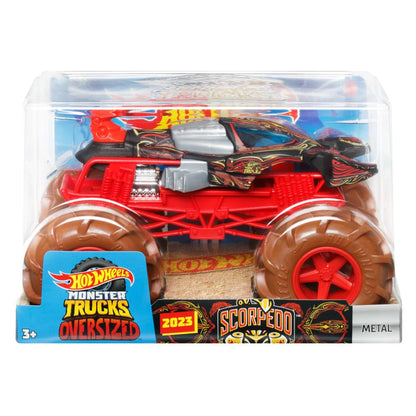 Hot Wheels 1:24 Scale Oversized Monster Truck Scorpedo Die-Cast Toy Truck
