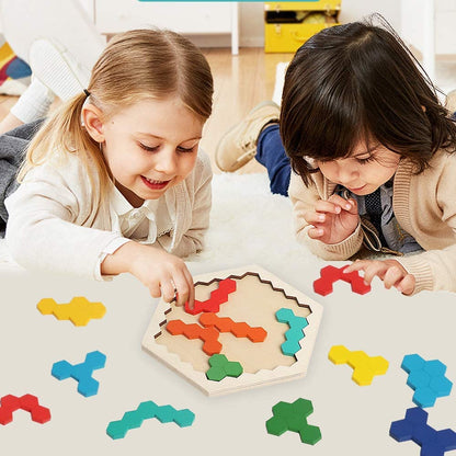 Wooden Hexagon Puzzle