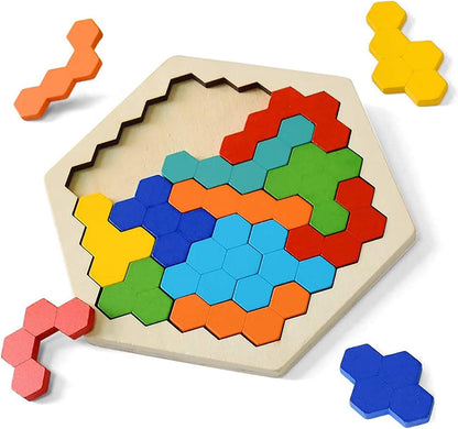 Wooden Hexagon Puzzle