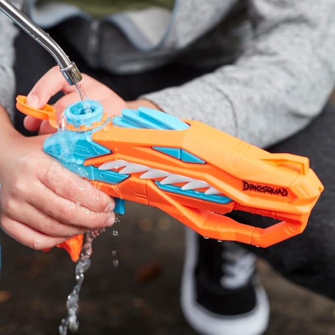 Super Soaker Nerf Dino squad Raptor-Surge Water Blaster for Holi