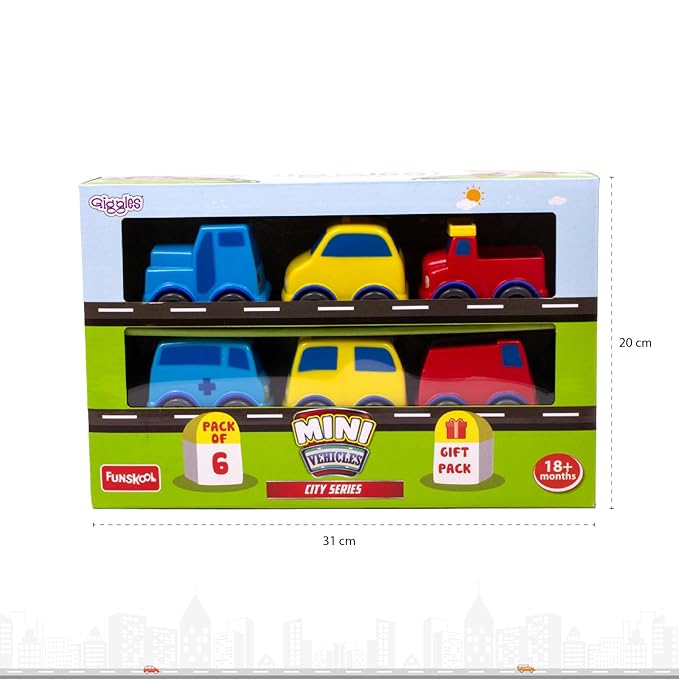 Mini Vehicles City Series,Push and Go Multicolor,Combo Pack,Gift Set