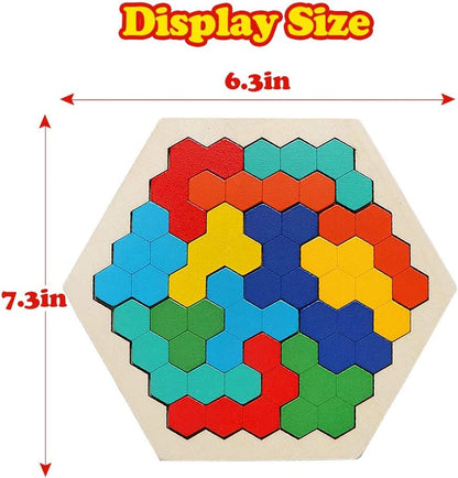 Wooden Hexagon Puzzle