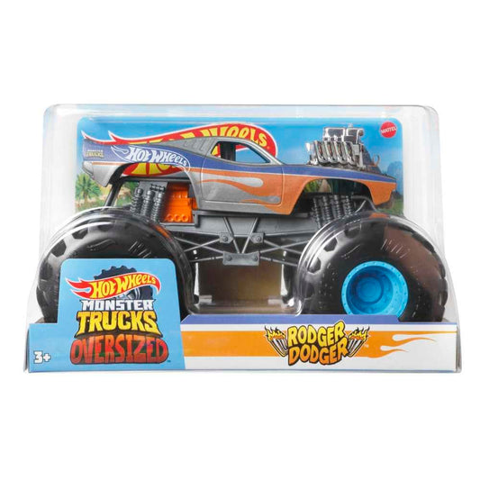 Hot Wheels 1:24 Scale Oversized Monster Truck Rodger Dodger Die-Cast Toy Truck