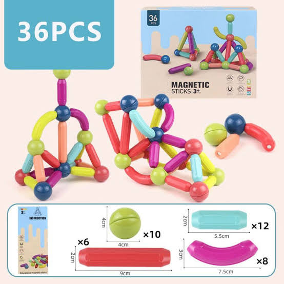 Magnetic Sticks- 36 pcs