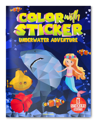 Color with Sticker Underwater Adventure - Wonder House Books