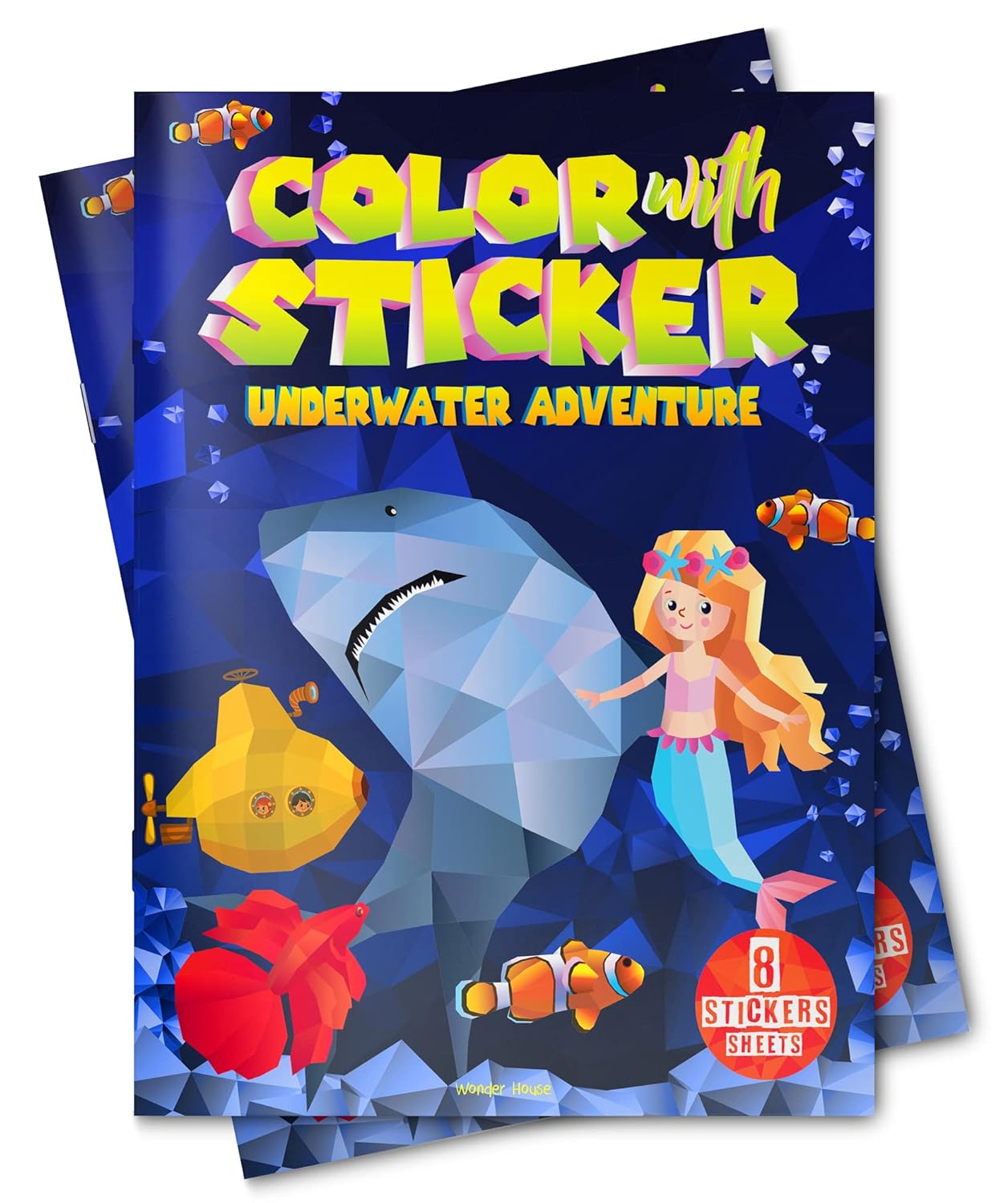 Color with Sticker Underwater Adventure - Wonder House Books