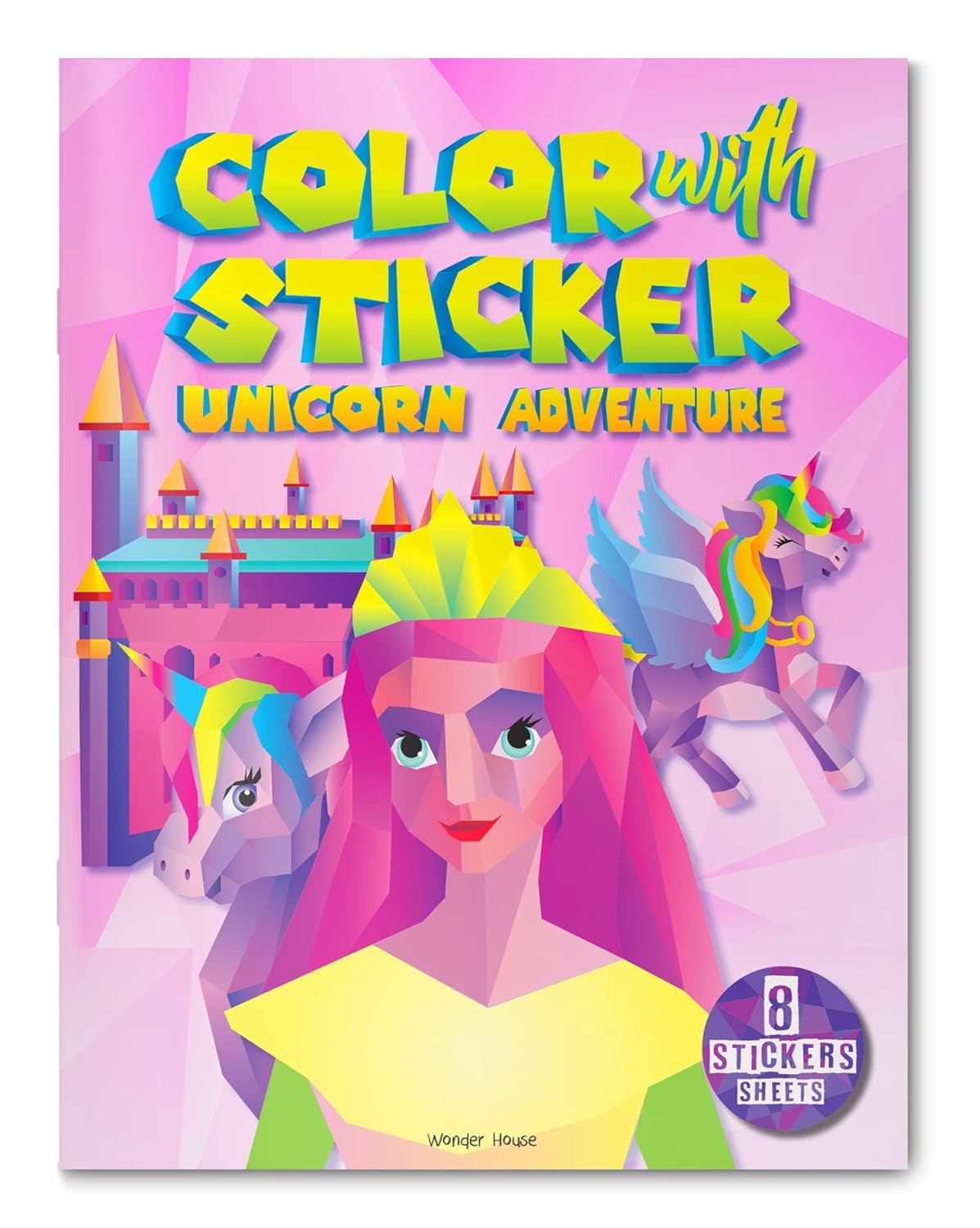 Color with Sticker Unicorn Adventure - Wonder House Books