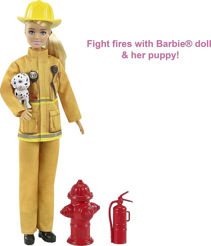 Barbie® Firefighter Playset with Blonde Doll