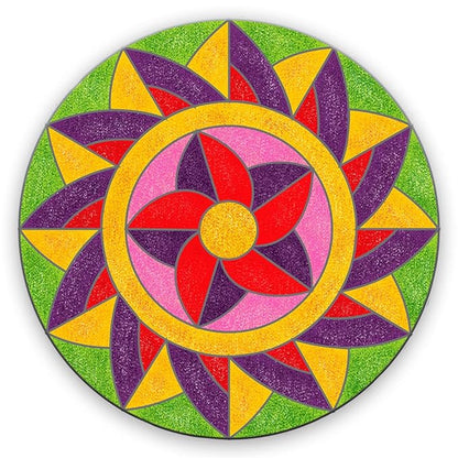 TOYKRAFTT Sand Art Kit Rangoli Mandala Jr. Sand Art Activity Kit