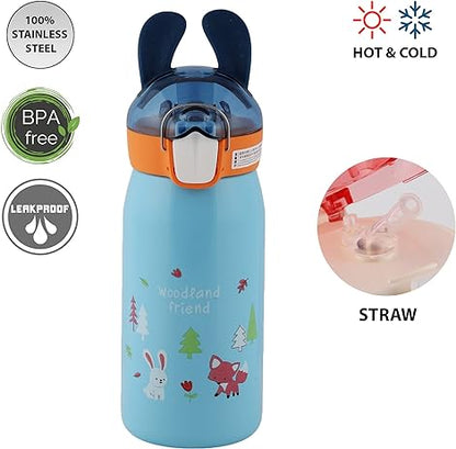 Animal World Stainless Steel Water Bottle - 530ML