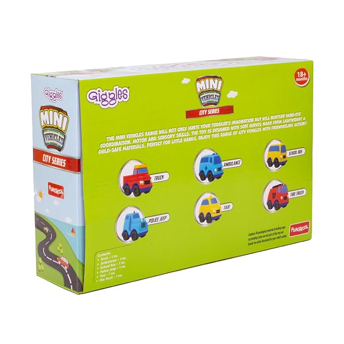 Mini Vehicles City Series,Push and Go Multicolor,Combo Pack,Gift Set