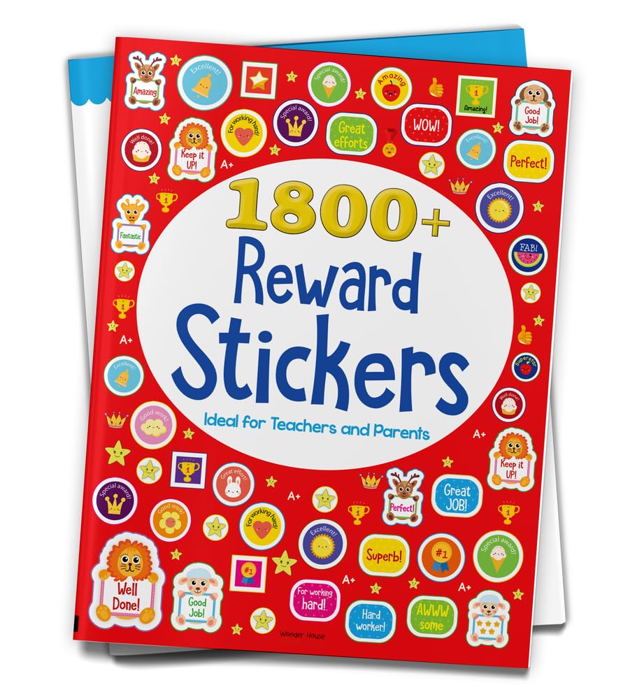 1800+ Reward Stickers - Ideal For Teachers And Parents : Sticker Book With Over 1800 Stickers To Boost The Morale of Kids [Paperback] Wonder House Books