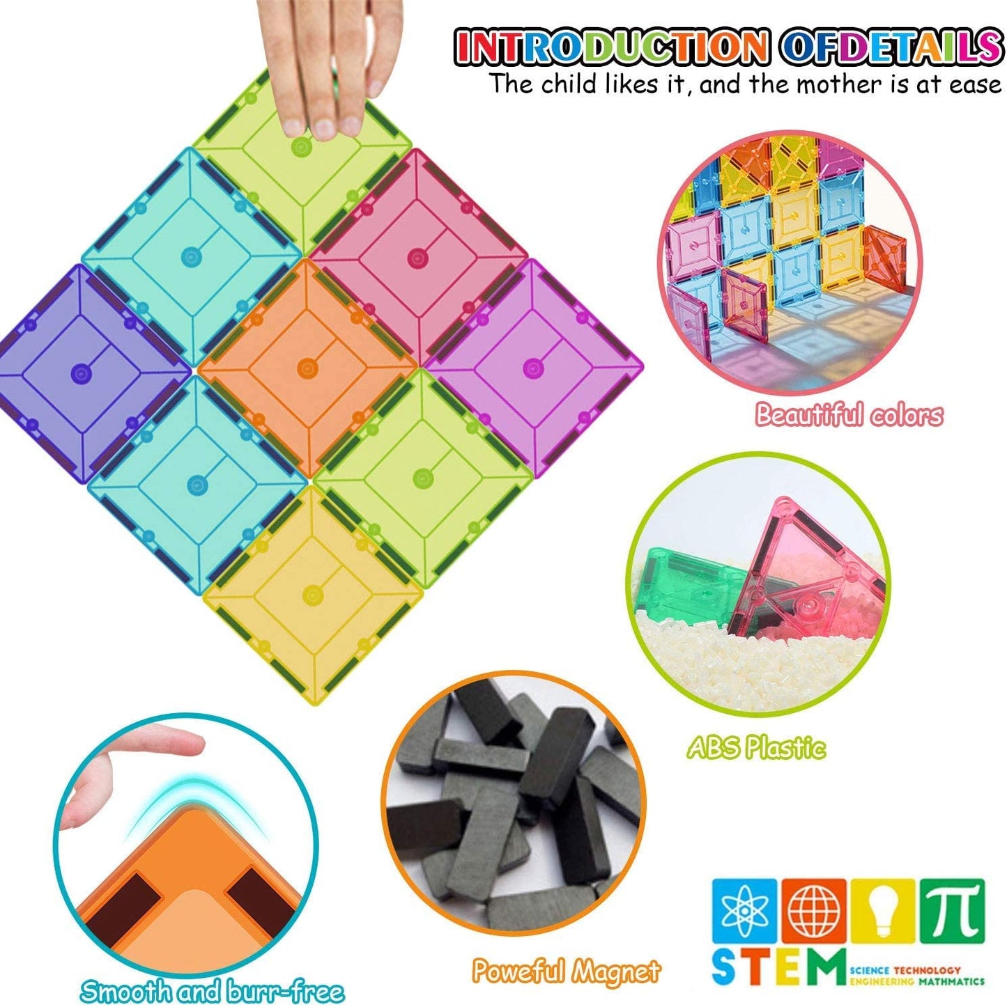 Magnetic Tiles 70 pcs