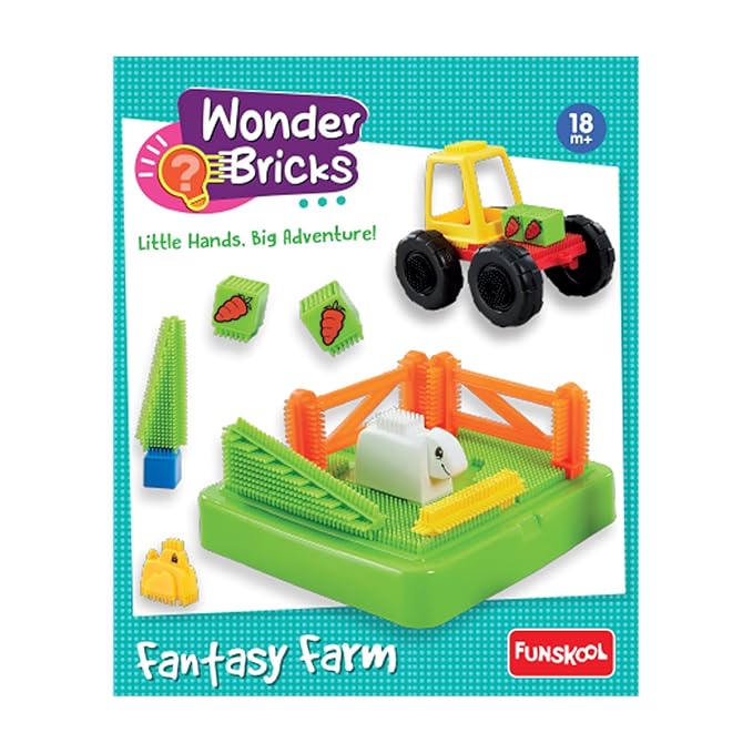 Funskool Wonder Bricks Construction Toy Fantasy Farm