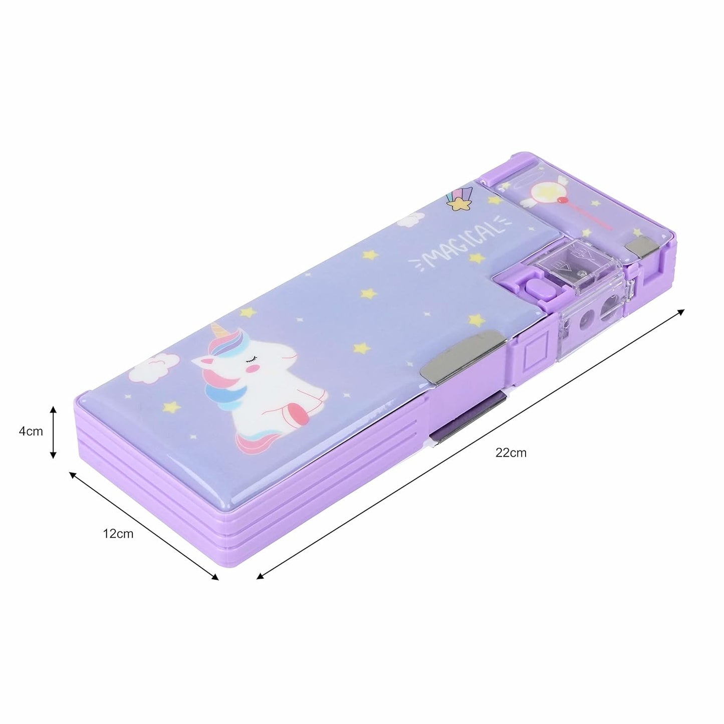 Magnetic Multifunctional Pencil Box For Kids