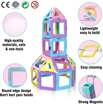 Magnetic Building Blocks (88 Pcs)